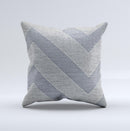 Vintage Gray Textured Chevron Pattern Wide V3  Ink-Fuzed Decorative Throw Pillow