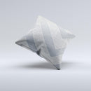 Vintage Gray Textured Chevron Pattern Wide V3  Ink-Fuzed Decorative Throw Pillow