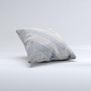 Vintage Gray Textured Chevron Pattern Wide V3  Ink-Fuzed Decorative Throw Pillow
