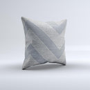 Vintage Gray Textured Chevron Pattern Wide V3  Ink-Fuzed Decorative Throw Pillow