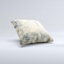 Vintage Hanging Clocks and Keys  Ink-Fuzed Decorative Throw Pillow