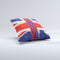 Vintage London England Flag  Ink-Fuzed Decorative Throw Pillow