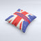 Vintage London England Flag  Ink-Fuzed Decorative Throw Pillow