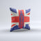 Vintage London England Flag  Ink-Fuzed Decorative Throw Pillow