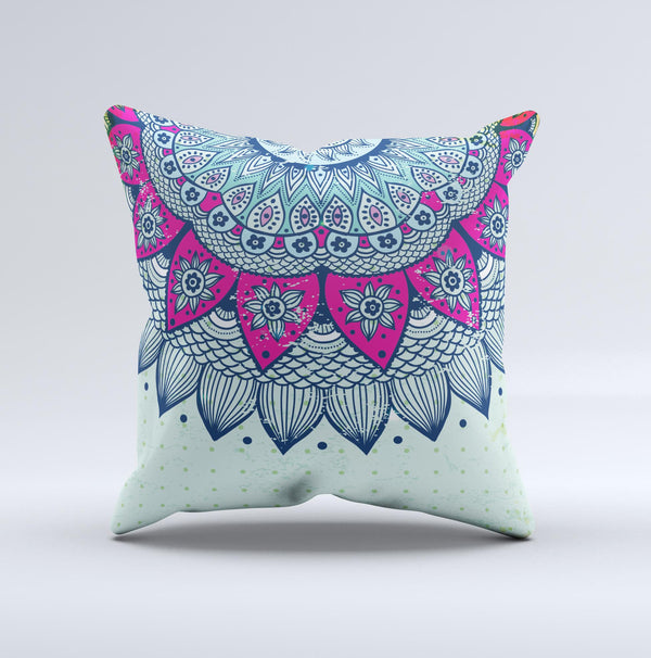 The Vintage Mandala ink-Fuzed Decorative Throw Pillow