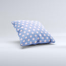 Vintage Scratched Pink & Purple Polka Dots  Ink-Fuzed Decorative Throw Pillow