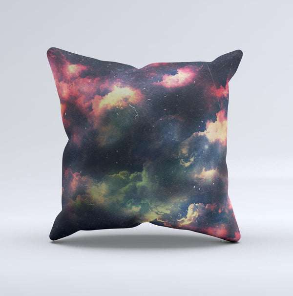 Vintage Stormy Sky  Ink-Fuzed Decorative Throw Pillow
