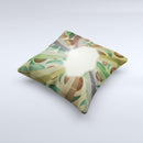 Vintage Swirled Stripes with Name Tag Ink-Fuzed Decorative Throw Pillow