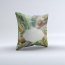 Vintage Swirled Stripes with Name Tag Ink-Fuzed Decorative Throw Pillow