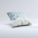 Vintage Tan & Black Top Swirled Design Ink-Fuzed Decorative Throw Pillow