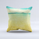 Vintage Vibrant Beach Scene copy  Ink-Fuzed Decorative Throw Pillow