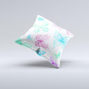The Vivid Vector Butterflies ink-Fuzed Decorative Throw Pillow