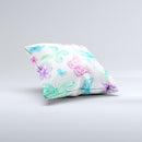 The Vivid Vector Butterflies ink-Fuzed Decorative Throw Pillow