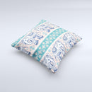 The Walking Sacred Elephant Pattern V2 ink-Fuzed Decorative Throw Pillow