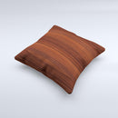 Walnut WoodGrain V3 Ink-Fuzed Decorative Throw Pillow