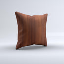 Walnut WoodGrain V3 Ink-Fuzed Decorative Throw Pillow