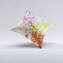 WaterColor Grunge Setting Ink-Fuzed Decorative Throw Pillow