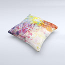 WaterColor Grunge Setting Ink-Fuzed Decorative Throw Pillow