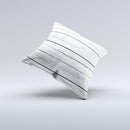 White Wood Planks Ink-Fuzed Decorative Throw Pillow