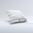White Wood Planks Ink-Fuzed Decorative Throw Pillow