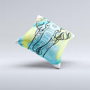 The Worldwide Sacred Elephant ink-Fuzed Decorative Throw Pillow