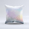 The unfocused Multicolor Glowing Orbs of Light ink-Fuzed Decorative Throw Pillow