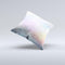 The unfocused Multicolor Glowing Orbs of Light ink-Fuzed Decorative Throw Pillow