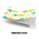 Pineapple Over Apricot Stripes - Premium Protective Decal Skin-Kit for the Apple Credit Card