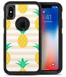 Pineapple Over Apricot Stripes - iPhone X OtterBox Case & Skin Kits