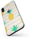 Pineapple Over Apricot Stripes - iPhone X Skin-Kit