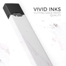 Pink 10 Textured Marble - Premium Decal Protective Skin-Wrap Sticker compatible with the Juul Labs vaping device