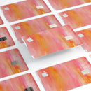 Pink 1973 Absorbed Watercolor Texture - Premium Protective Decal Skin-Kit for the Apple Credit Card