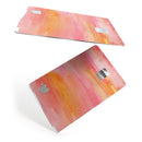 Pink 1973 Absorbed Watercolor Texture - Premium Protective Decal Skin-Kit for the Apple Credit Card