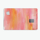 Pink 1973 Absorbed Watercolor Texture - Premium Protective Decal Skin-Kit for the Apple Credit Card