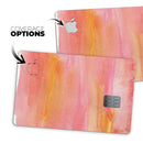 Pink 1973 Absorbed Watercolor Texture - Premium Protective Decal Skin-Kit for the Apple Credit Card