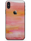 Pink 1973 Absorbed Watercolor Texture - iPhone X Skin-Kit