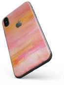 Pink 1973 Absorbed Watercolor Texture - iPhone X Skin-Kit