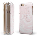Pink 19 Textured Marble iPhone 6/6s or 6/6s Plus 2-Piece Hybrid INK-Fuzed Case