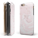 Pink 19 Textured Marble iPhone 6/6s or 6/6s Plus 2-Piece Hybrid INK-Fuzed Case
