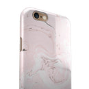 Pink 19 Textured Marble iPhone 6/6s or 6/6s Plus 2-Piece Hybrid INK-Fuzed Case