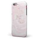 Pink 19 Textured Marble iPhone 6/6s or 6/6s Plus 2-Piece Hybrid INK-Fuzed Case