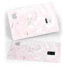Pink 19 Textured Marble - Premium Protective Decal Skin-Kit for the Apple Credit Card