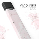 Pink 19 Textured Marble - Premium Decal Protective Skin-Wrap Sticker compatible with the Juul Labs vaping device