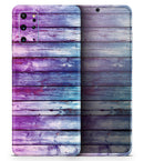 Pink & Blue Dyed Wood - Premium Vinyl Skin Decal for Samsung Galaxy S25 Ultra, S24, S23, S22 & All Galaxy S Models