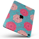 Pink & Blue Floral Illustration - Full Body Skin Decal for the Apple iPad Pro 12.9", 11", 10.5", 9.7", Air or Mini (All Models Available)