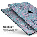Pink & Blue Flowered Pattern - Full Body Skin Decal for the Apple iPad Pro 12.9", 11", 10.5", 9.7", Air or Mini (All Models Available)