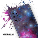 Pink & Blue Galaxy - Premium Vinyl Skin Decal for Samsung Galaxy S25 Ultra, S24, S23, S22 & All Galaxy S Models