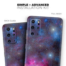 Pink & Blue Galaxy - Premium Vinyl Skin Decal for Samsung Galaxy S25 Ultra, S24, S23, S22 & All Galaxy S Models