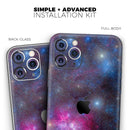 Pink & Blue Galaxy - Protective Skin Wrap & Decal – Compatible with iPhone SE to iPhone 17 Pro Max (All Models)