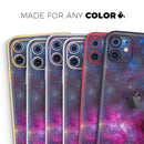 Pink & Blue Galaxy - Protective Skin Wrap & Decal – Compatible with iPhone SE to iPhone 17 Pro Max (All Models)